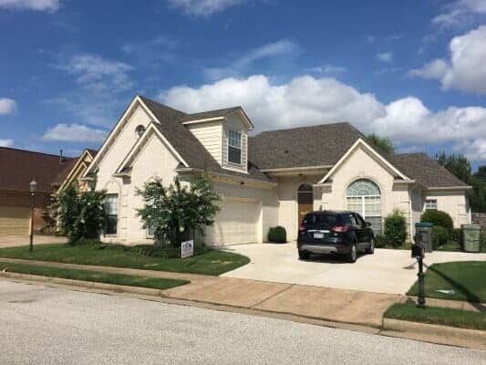 home with new roof